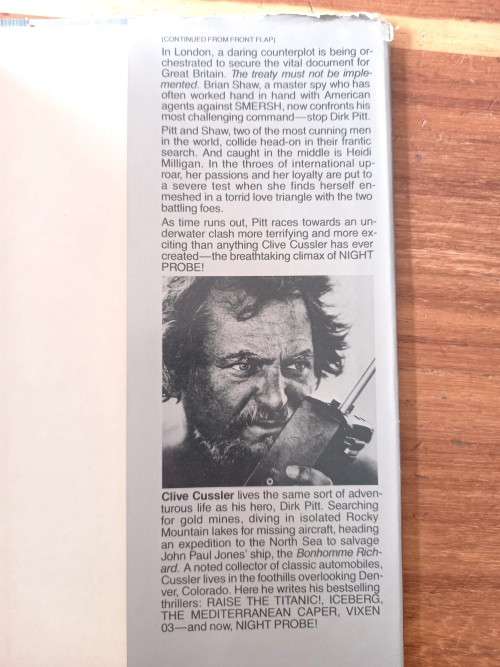 Night Probe! (Dirk Pitt #6) by Clive Cussler - Large Hardcover