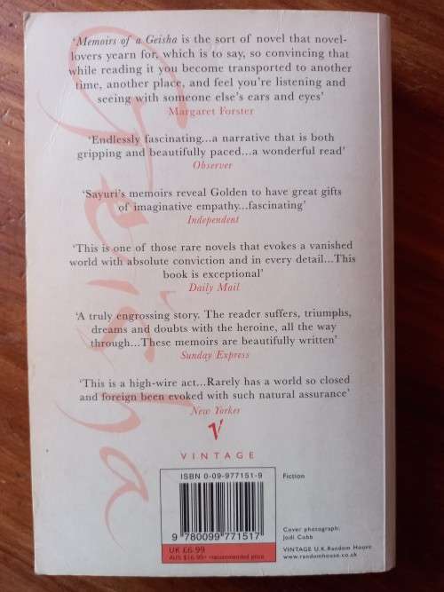 Memoirs of a Geisha by Arthur Golden