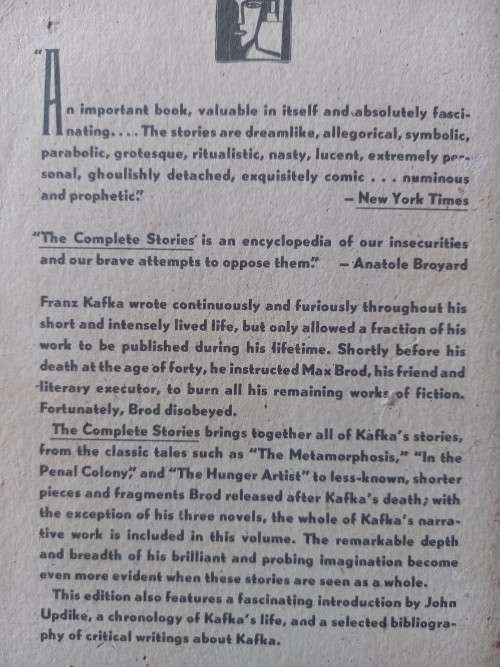 The Complete Stories by Franz Kafka