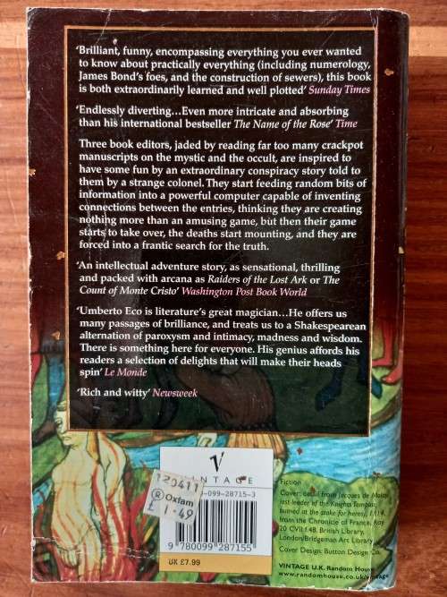 Foucault`s Pendulum by Umberto Eco