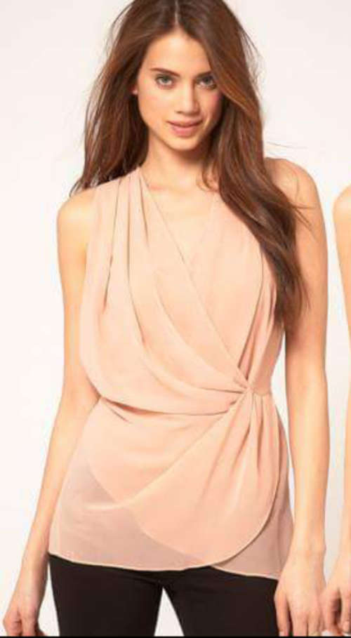 Beautifull Brand New Wraparound shirt (Pink)