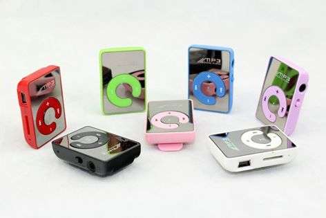 Mini Sport Mirror clip MP3 Player