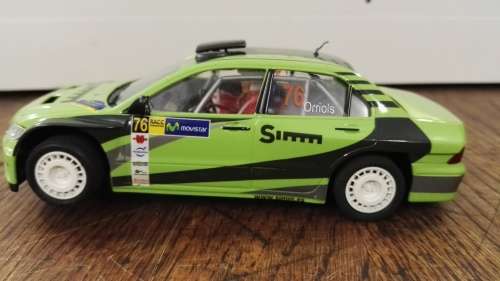 Ninco - Mitsubishi Lancer Simm lime green #76 1:32 Scale