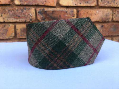 Green grey maroon scotch soft cotton formal necktie