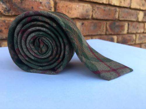Green grey maroon scotch soft cotton formal necktie