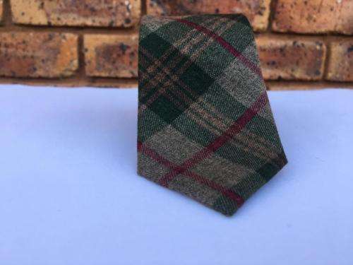 Green grey maroon scotch soft cotton formal necktie