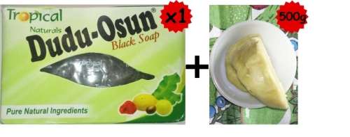 Dudu Osun black soap + 500g Unrefined Shea butter