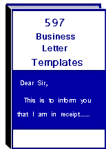 597 Business Letter Templates  - Ebook
