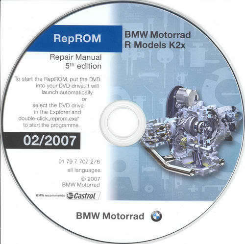 BMW R 1200 Rep-ROM K2x Service Workshop Manuals (RepRom-R-5th Edition)
