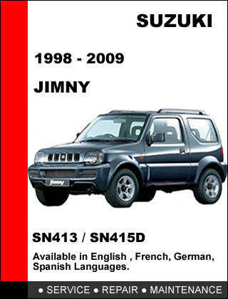 Suzuki Jimny SN413 service repair manual (E-book)