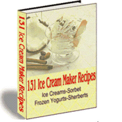131 Ice Cream Maker Recipes - Ebook (Free download)
