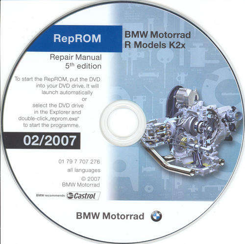 BMW R 1200 Rep-ROM K2x Service Workshop Manuals (RepRom-R-5th Edition)