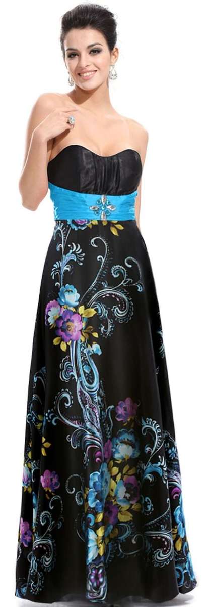 Gorgeous Plus Size Satin Print Evening Gown. In stock size 2XL and 3XL. FREE, OVERNIGHT delivery!!!