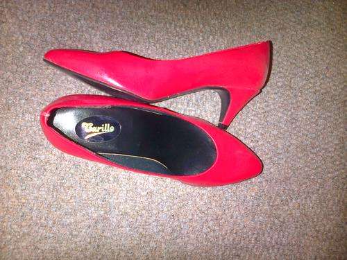 stunning red stiletto heel shoe