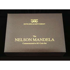 Rare Mandela comemorotive set with PL 2000 and lazer frosted 2008 R5