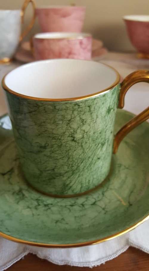 ROYAL ALBERT RARE gossamer coffee GREEN