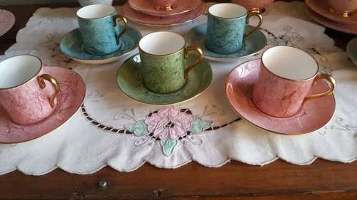 rare TEAL Royal albert Gossamer duo