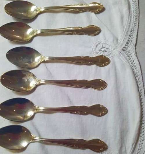 EETRITE GOLD PLATED TEA FORKS