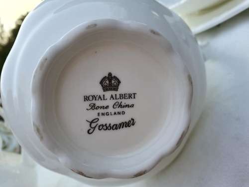 RARE!!!!! WHITE ROYAL ALBERT GOSSAMER CREAMER