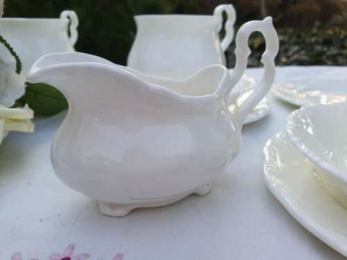 RARE!!!!! WHITE ROYAL ALBERT GOSSAMER CREAMER