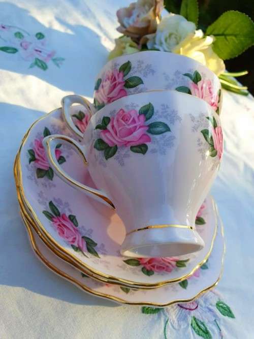 pink roses harlequin soft pink TRIO 2