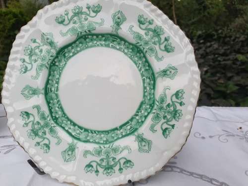 CHRISTMAS Peppermint Crisp green 6 piece tea trio