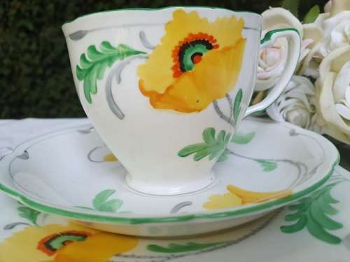 1930's Poppy ART DECO TRIO