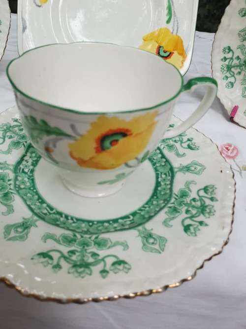 1930's Poppy ART DECO TRIO