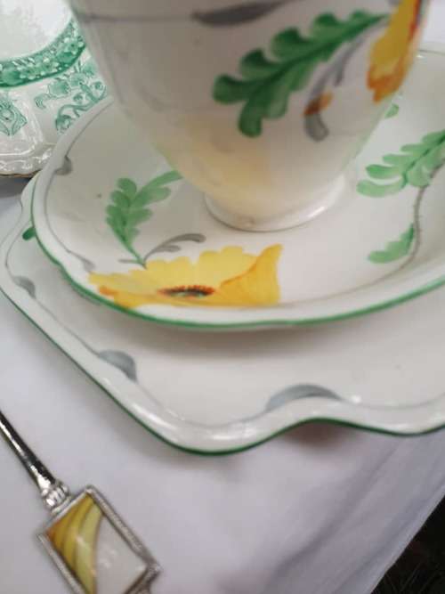 1930's Poppy ART DECO TRIO