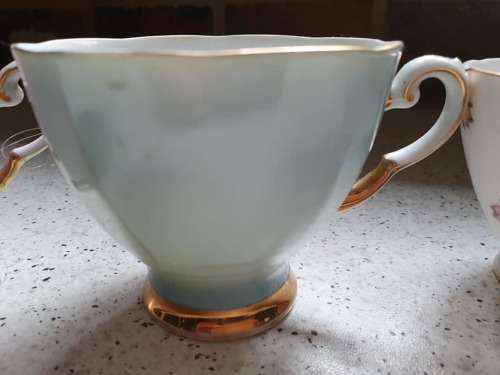 joblot of 3 bone china cups for mosaic or garden decor