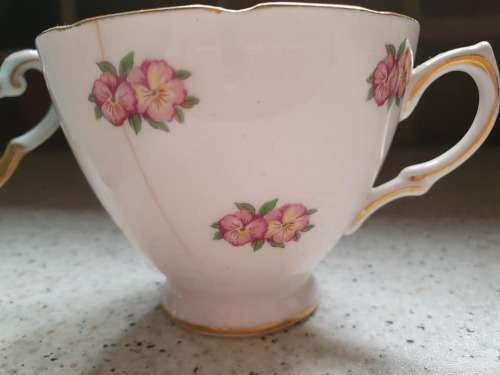joblot of 3 bone china cups for mosaic or garden decor