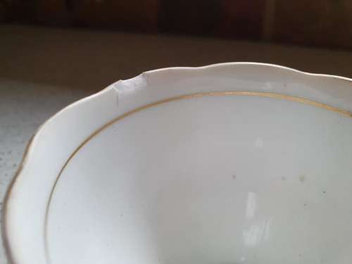 joblot of 3 bone china cups for mosaic or garden decor