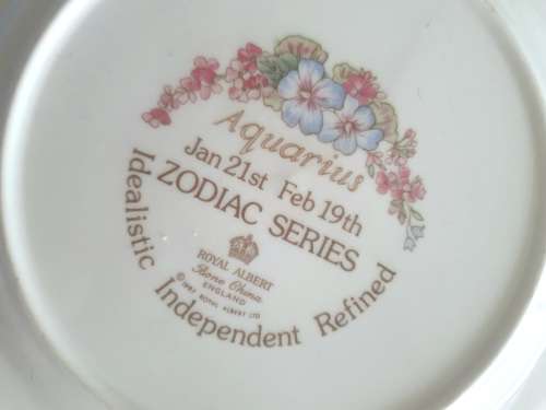 RARE Zodiac series royal Albert Aquarius