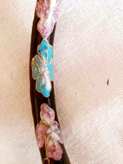 vintage Cloisonne bracelet bangles