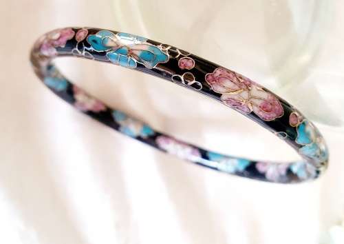 vintage Cloisonne bracelet bangles