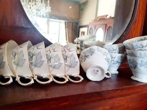 Royal Albert Silver Maple you are bidding on a single cup only    (11 available)