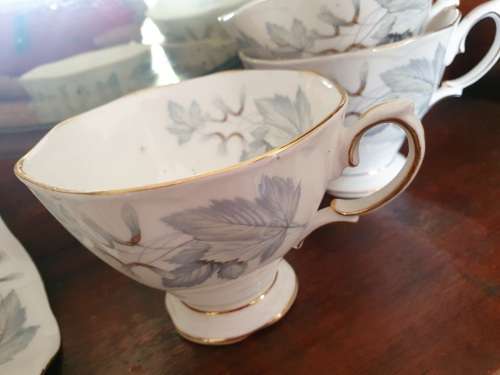 Royal Albert Silver Maple you are bidding on a single cup only    (11 available)