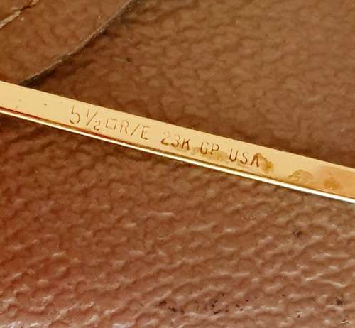 VINTAGE 1970s Ray-Ban Original box, in cluding sunglases with glass lenses 24kt gold plated- no LOGO