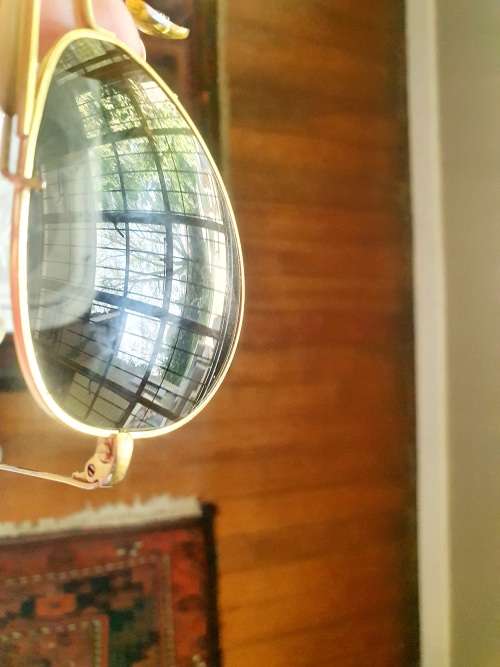 VINTAGE 1970s Ray-Ban Original box, in cluding sunglases with glass lenses 24kt gold plated- no LOGO