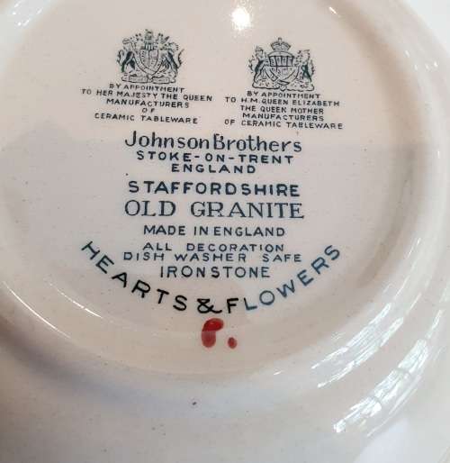 Hearts and Flowers salad bowl Johnson Brothers