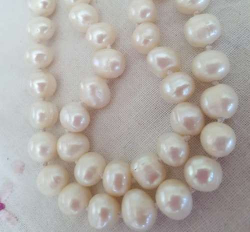 Pearls string of geniune Baroque pearls