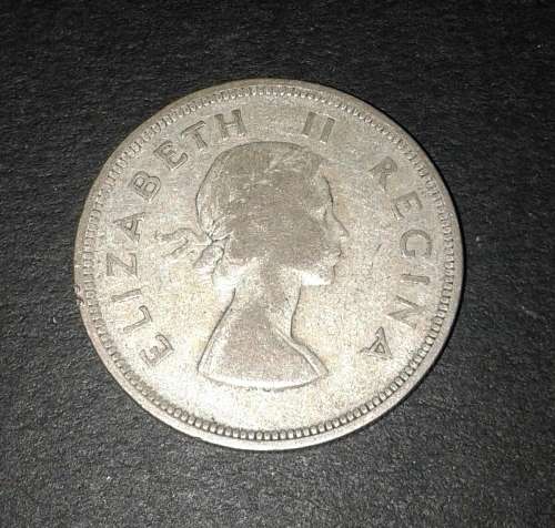 1954 SA Two and a Half Shillings (2.5 Shillings) - condition as per image