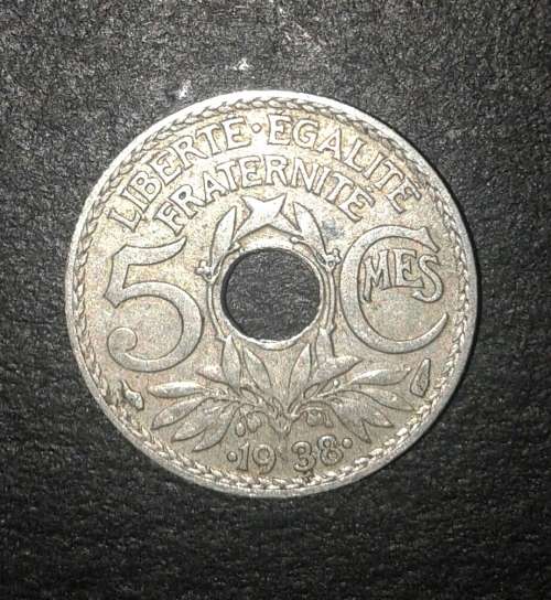 1938 France 5 centimes small but attractive coin!