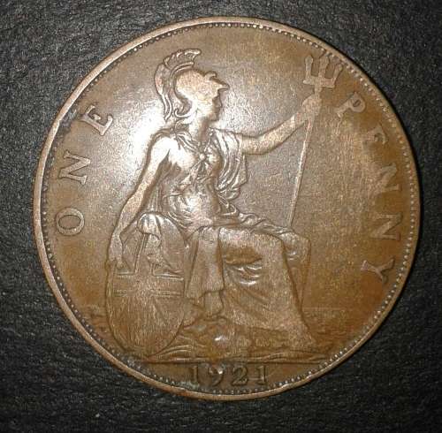 1921 British One Penny