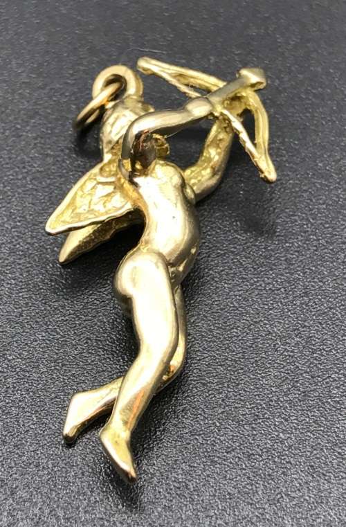 Heavy Vintage 9ct  'Cupid' Charm