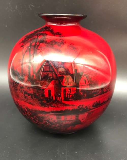 Early Royal Doulton Flambe Vase