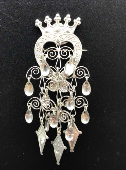 Beautiful Vintage Silver Norwegian Brooch