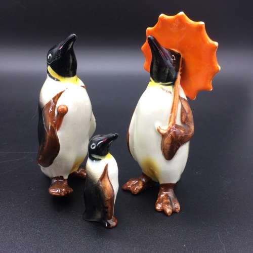 Vintage `Beswick` Penguin Family