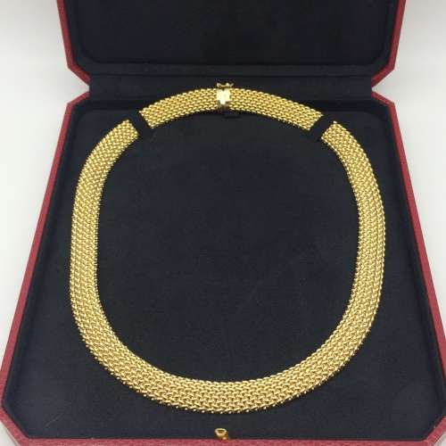Stunning 9ct Gold Wide Mesh Collar Necklace