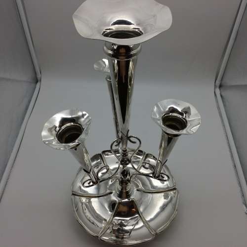Very Attractive Large Antique Silver-Plated Epergne Centre Piece